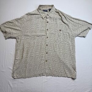 Puritan Shirt‎ XL Mens Short Sleeve Button Up 2 tone Light Weight